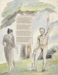 Elegie geschreven in een Landelijke Kerkhof, ontwerp 111 uit De Gedichten van Thomas Gray, 1797-98